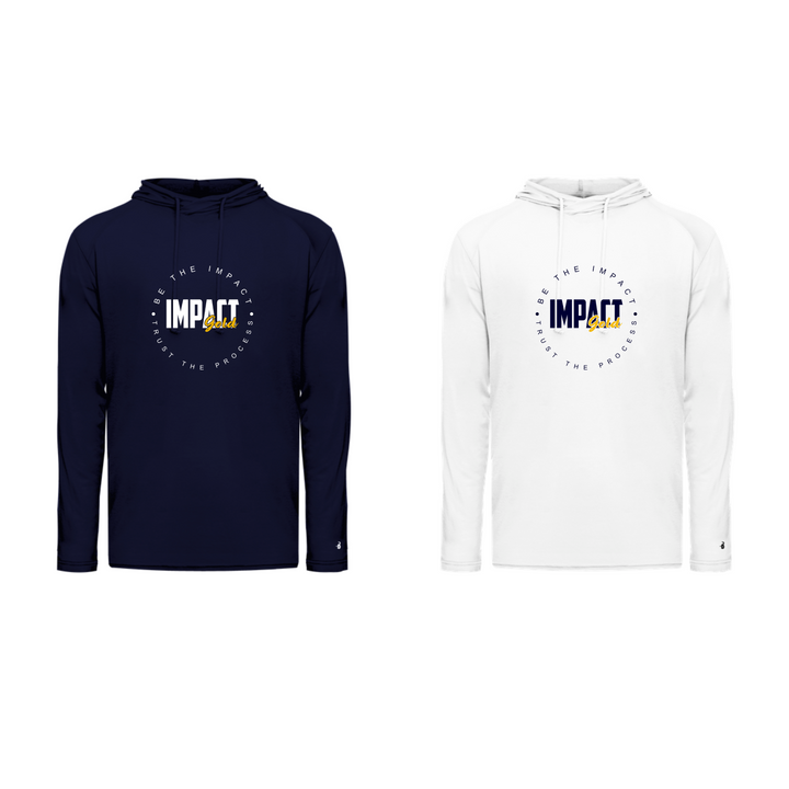 TRI-BLEND ADULT HOODED TEE LS | 2 COLORS | Limited Sizes