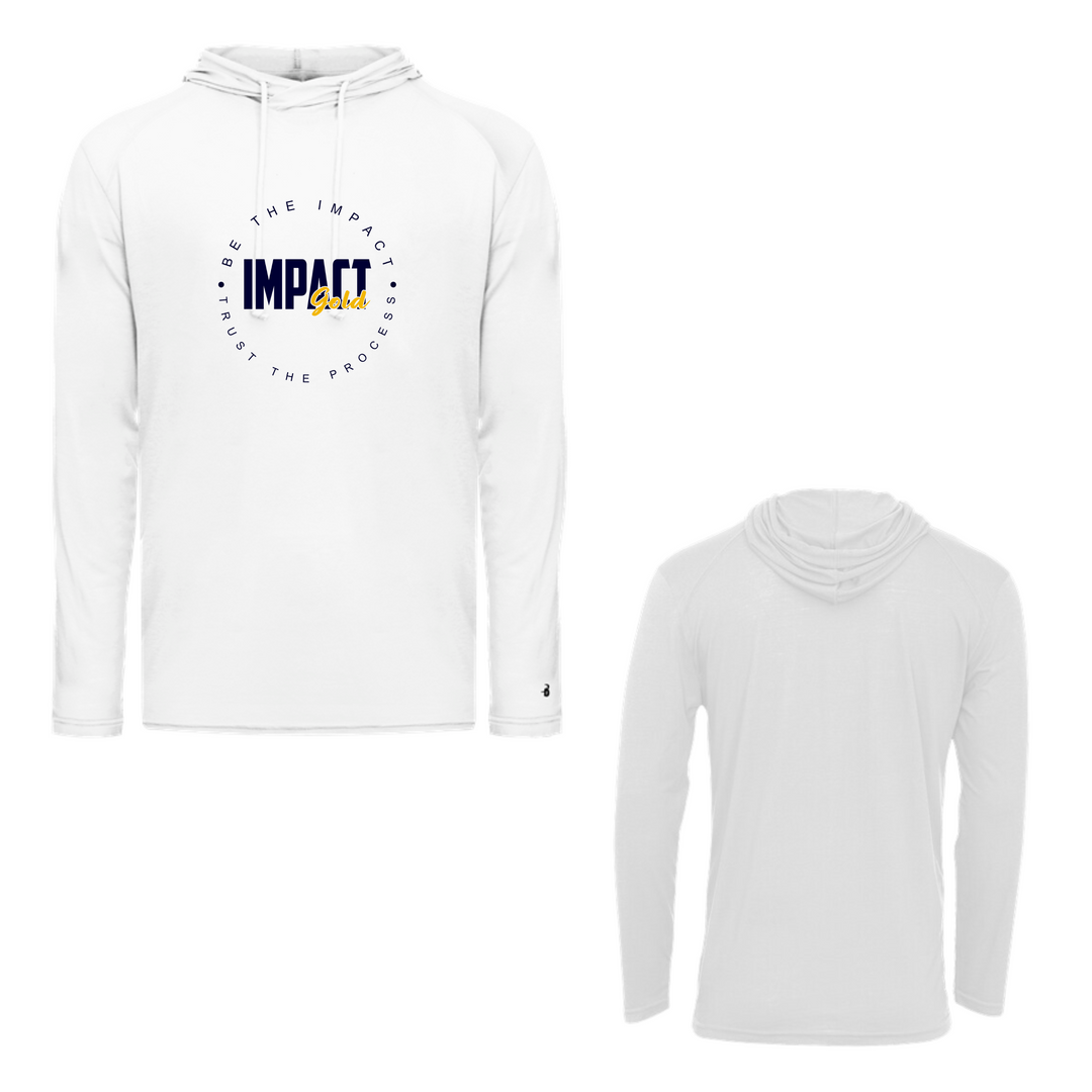 TRI-BLEND ADULT HOODED TEE LS | 2 COLORS | Limited Sizes