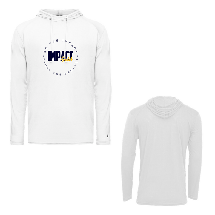 TRI-BLEND ADULT HOODED TEE LS | 2 COLORS | Limited Sizes