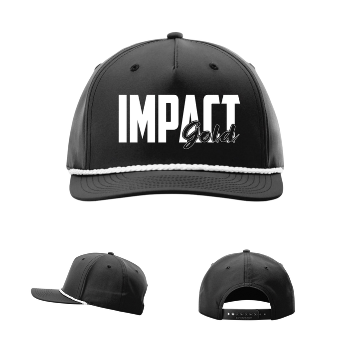 NEW BLACK HAT / WHITE ROPE BLOCK CAP