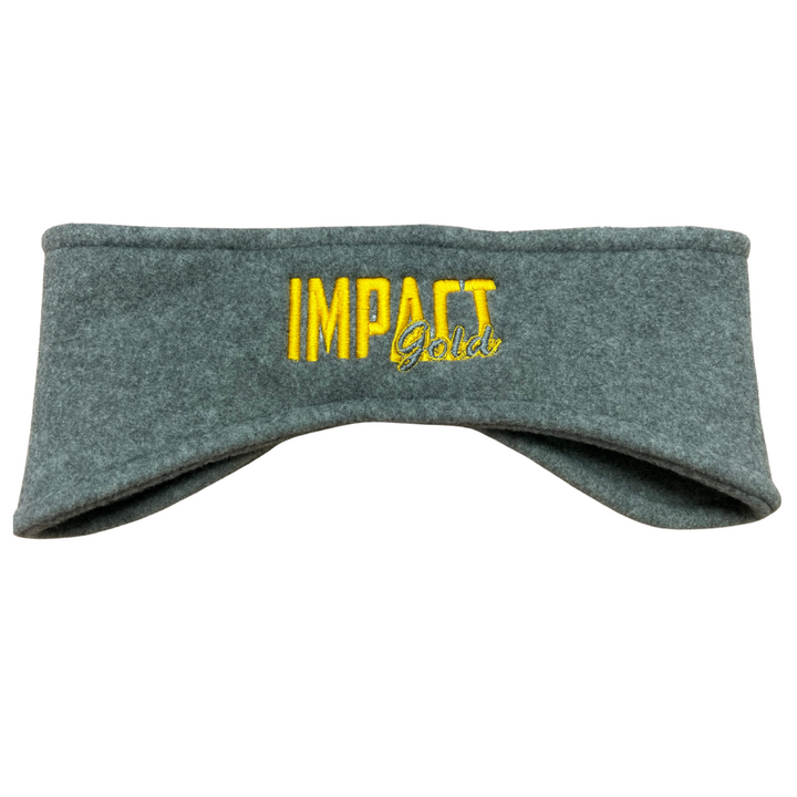 GREY EAR WARMERS | 3 LOGOS