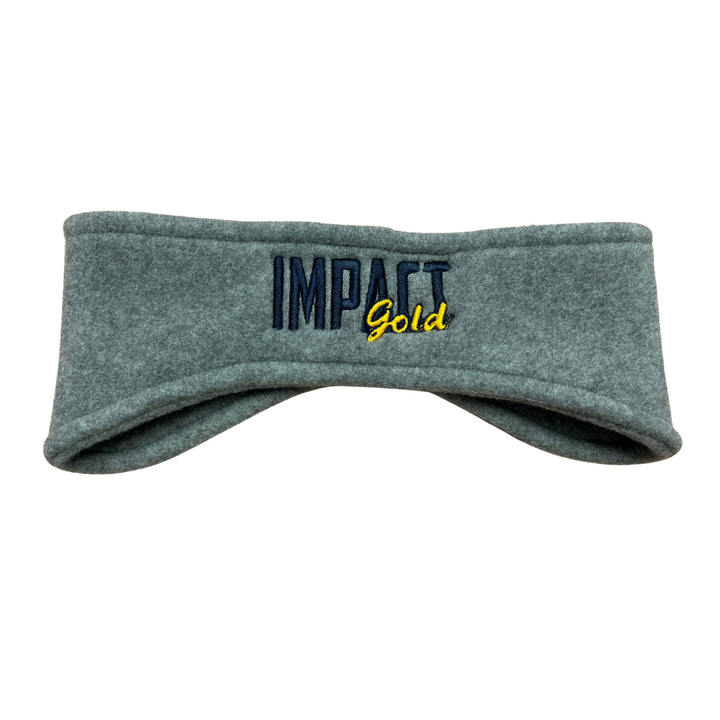 GREY EAR WARMERS | 3 LOGOS