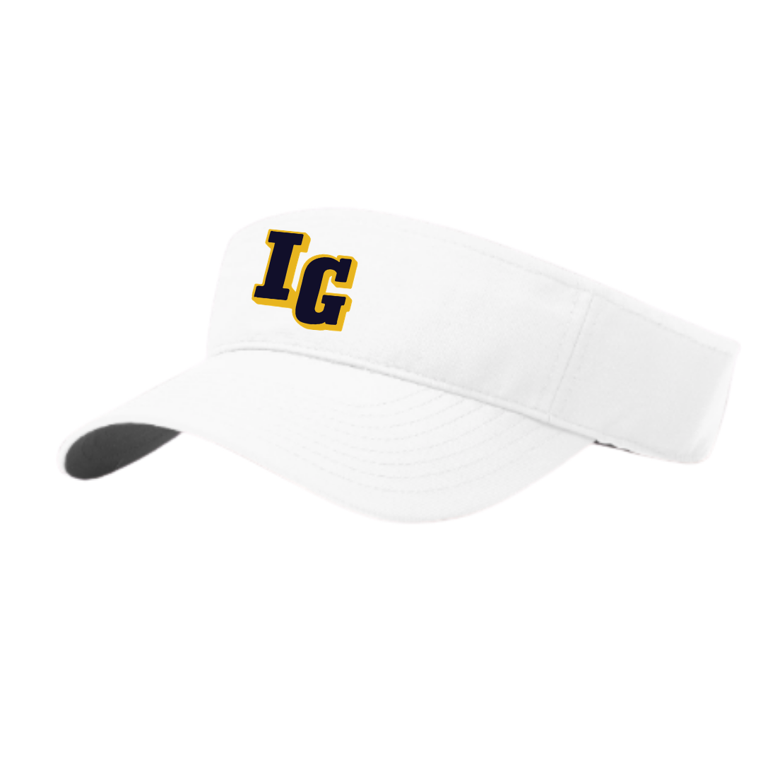 WHITE PERFORMANCE VISOR | 3 LOGOS