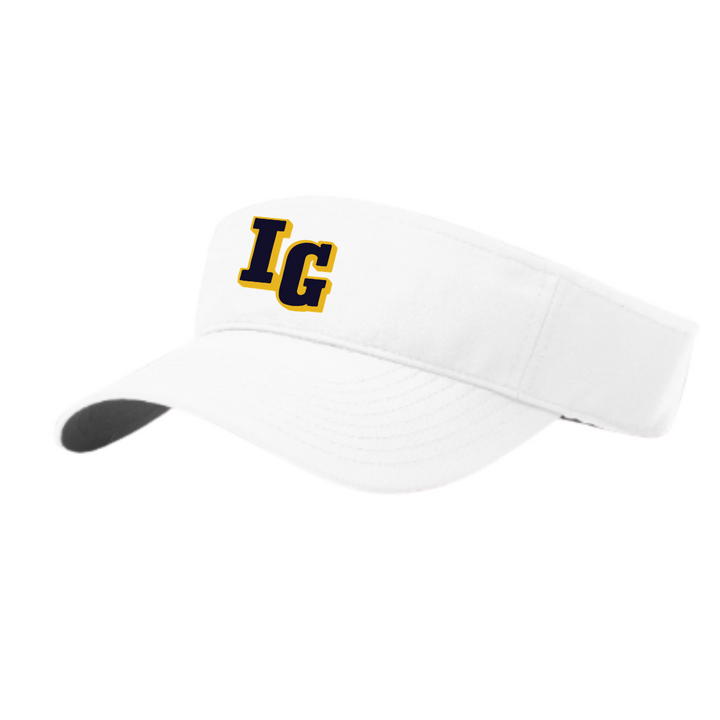WHITE PERFORMANCE VISOR | 3 LOGOS