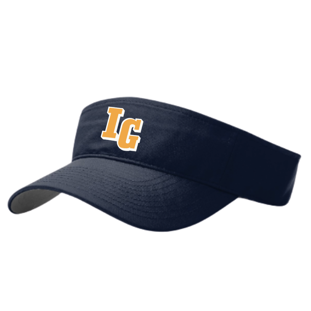 NAVY PERFORMANCE VISOR | 3 LOGOS